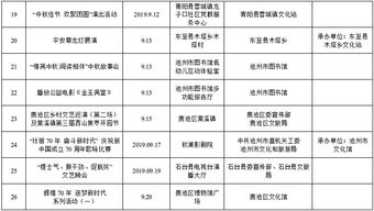 中秋國慶期間群眾文化活動安排表出爐，看看有沒有你家門口的精彩活動